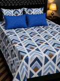 5 PC Export Quality Pure Cotton King Size Bedsheet Set