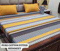 3 PC Export Quality Pure Cotton Fitted King Size Bedsheet Set